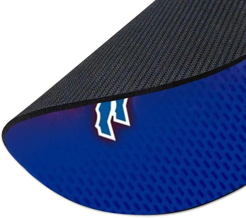 ZYJTEK Sports Round Mouse Pad,Red Blue Design Non-Slip Rubber Base Mousepad for Computers Laptop Desk,Gaming Mouse Mat for Football Fans - Image 5